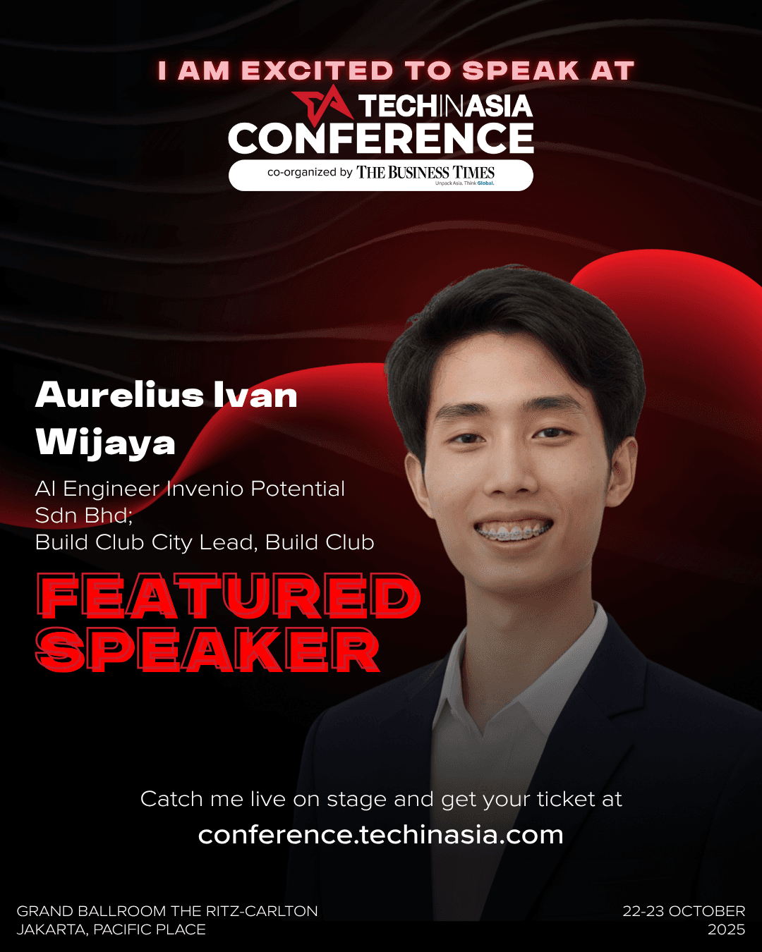 Tech in Asia Conference 2025 speaker - Aurelius Ivan Wijaya